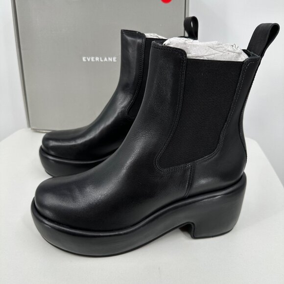 Everlane The Puffa Boot in Black size 10 Chelsea Ankle 3.25" Chunky Platform - Picture 2 of 10
